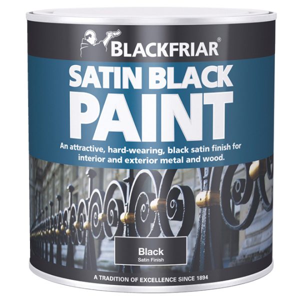 BLACKFRIAR Satin Black Paint 500ml