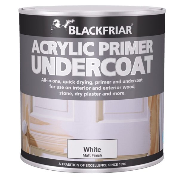 BLACKFRIAR Quick Drying Acrylic Primer Undercoat Grey 250ml