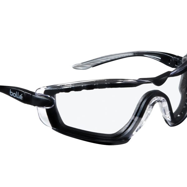 BOLLE SAFETY COBRA PSI PLATINUM® Safety Glasses with Foam Arms Clear