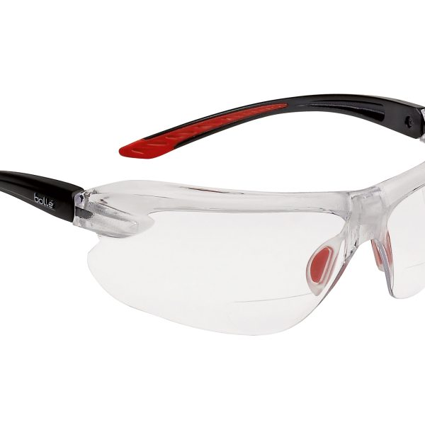 BOLLE SAFETY IRI-S Safety Glasses - Clear Bifocal Reading Area +3.0