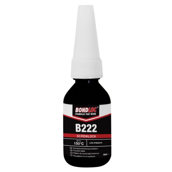 BONDLOC B222 Screwlock Low Strength Threadlocker 10ml
