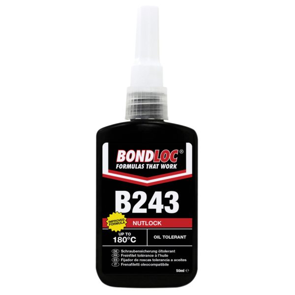 BONDLOC B243 Nutlock Medium Strength Threadlocker 50ml