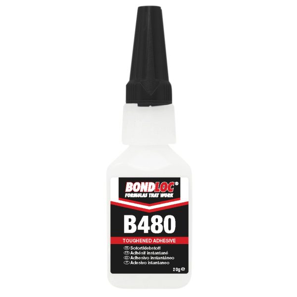 BONDLOC B480 Black Rubber Toughened Cyanoacrylate 20g