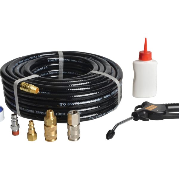 BOSTITCH CPACK15 15m Hose with Connectors & Oil