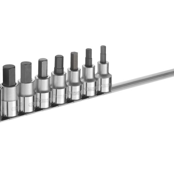EXPERT Hex Bit Socket Set of 8 1/2in Drive