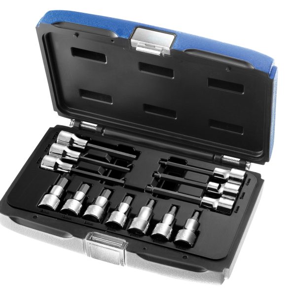 EXPERT Hex Bit Socket Set of 13 1/2in Drive