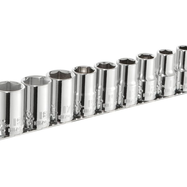 EXPERT Socket Set of 10 Metric 1/2in Drive