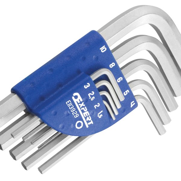 EXPERT Hexagon Key Short Arm Set, 9 Piece (1.5 - 10mm)