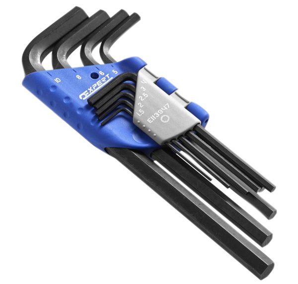 EXPERT Hexagon Key Long Arm Set, 9 Piece (1.5-10mm)