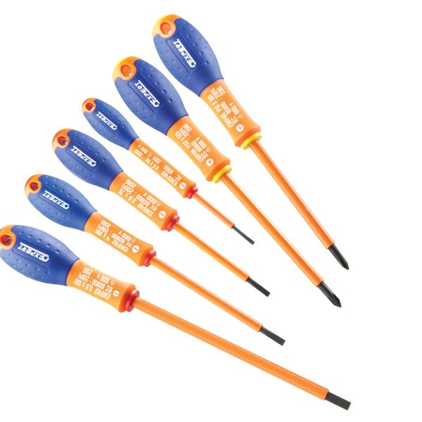 EXPERT Insulated Screwdriver Set, 6 Piece