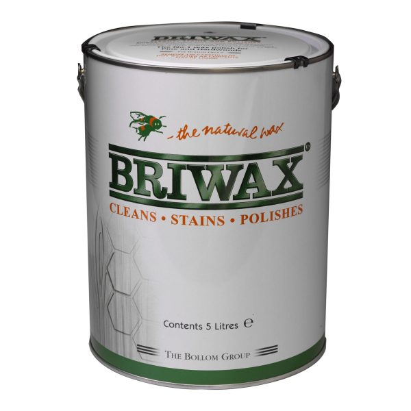 BRIWAX Wax Polish Original Medium Brown 5 litre