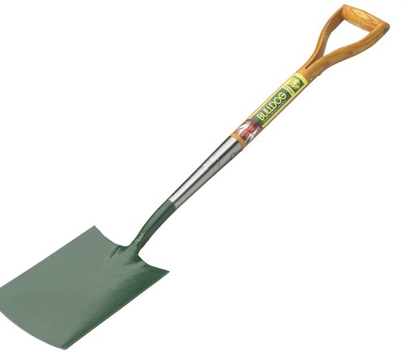 BULLDOG Premier Wooden Handle Garden Spade