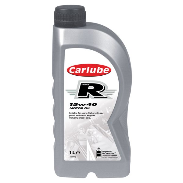 CARLUBE Triple R 15W-40 High Mileage Oil 1 litre