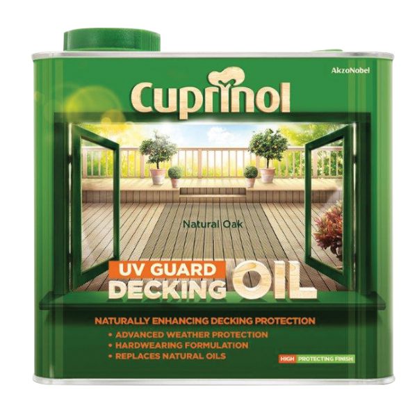 CUPRINOL  UV Guard Decking Oil Natural Oak 2.5 litre