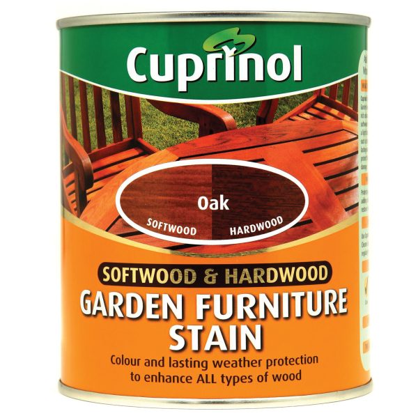 CUPRINOL  Softwood & Hardwood Garden Furniture Stain Oak 750ml