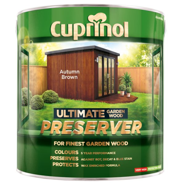 CUPRINOL  Ultimate Garden Wood Preserver Autumn Brown 4 litre