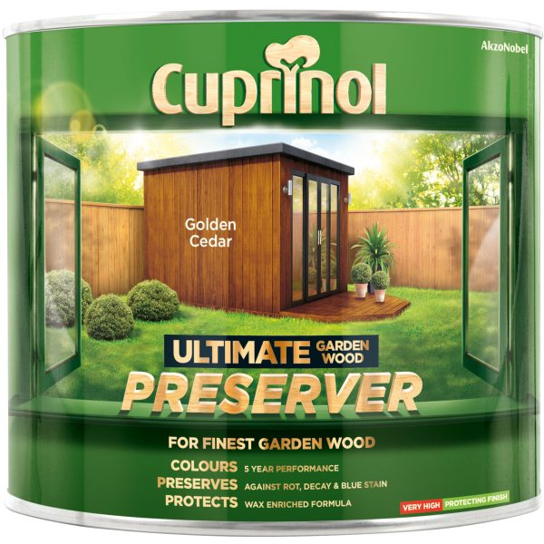 CUPRINOL  Ultimate Garden Wood Preserver Golden Cedar 1 litre