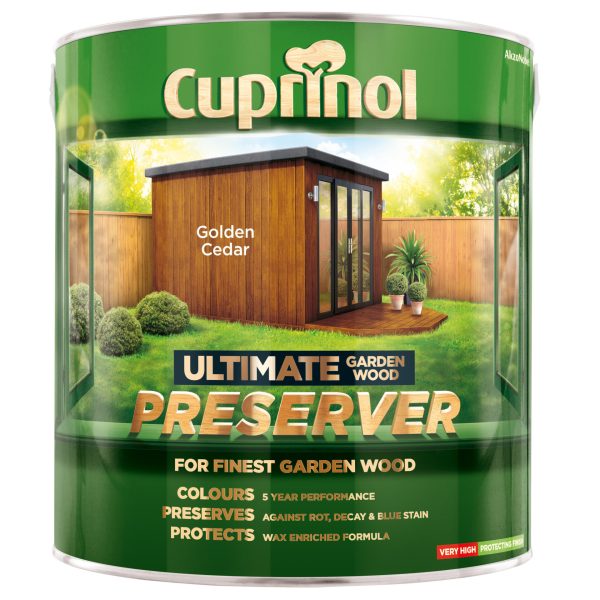 CUPRINOL  Ultimate Garden Wood Preserver Golden Cedar 4 litre