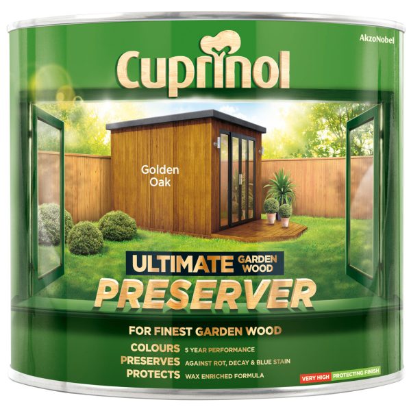 CUPRINOL  Ultimate Garden Wood Preserver Golden Oak 1 litre