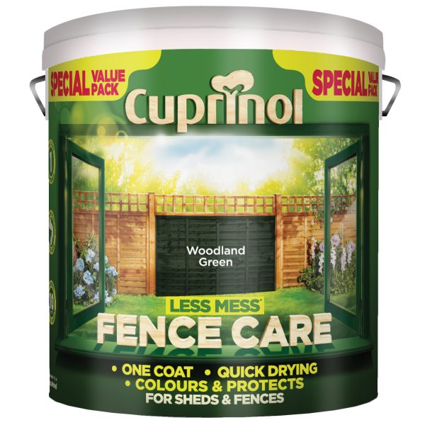 CUPRINOL  Less Mess Fence Care Woodland Green 6 litre