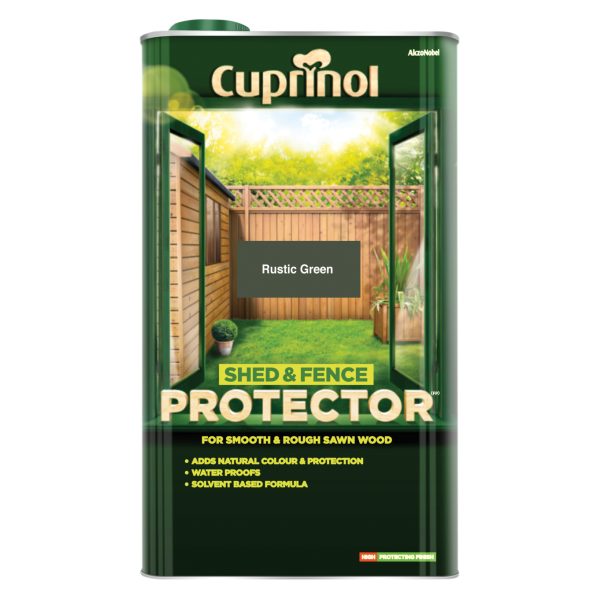 CUPRINOL  Shed & Fence Protector Rustic Green 5 litre