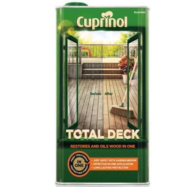CUPRINOL  Total Deck Restore & Oil Wood Clear 5 litre