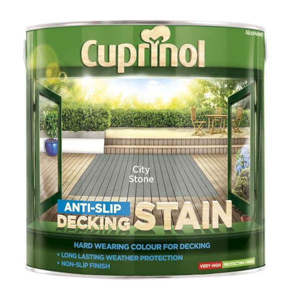 CUPRINOL  Anti-Slip Decking Stain City Stone 2.5 litre