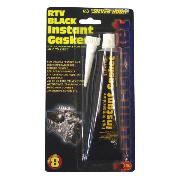SILVERHOOK RTV Black Instant Gasket 100g