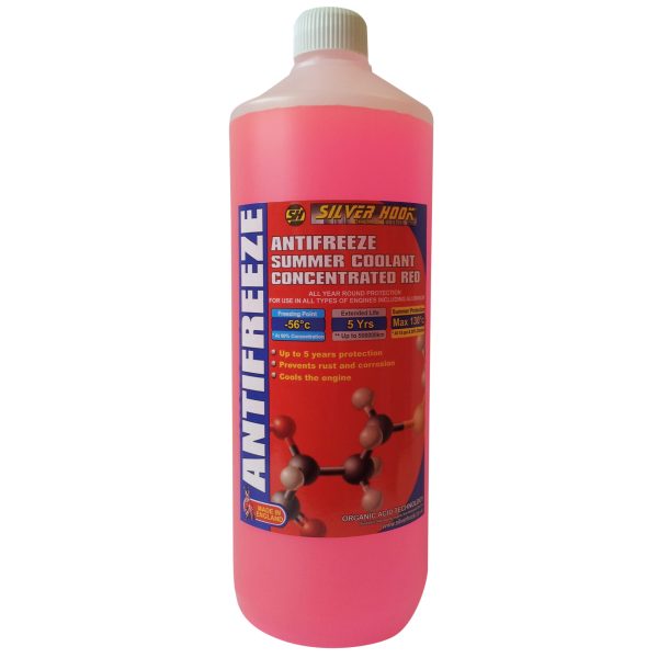 SILVERHOOK Fully Concentrated Antifreeze O.A.T. Red 1 litre