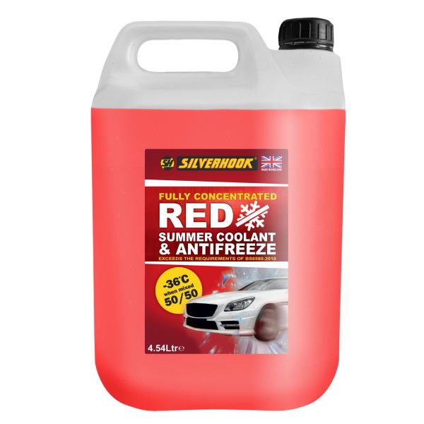 SILVERHOOK Fully Concentrated Antifreeze O.A.T. Red 4.5 litre
