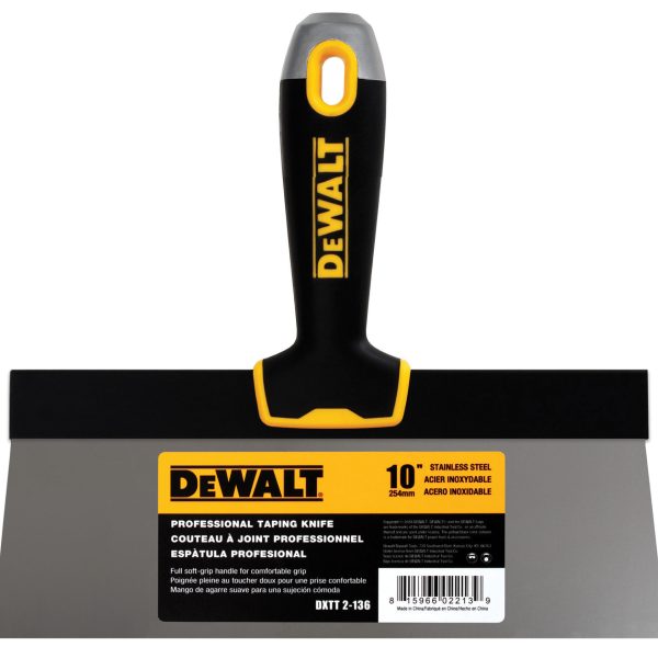 DEWALT  Soft Grip Taping Knife 250mm (10in)