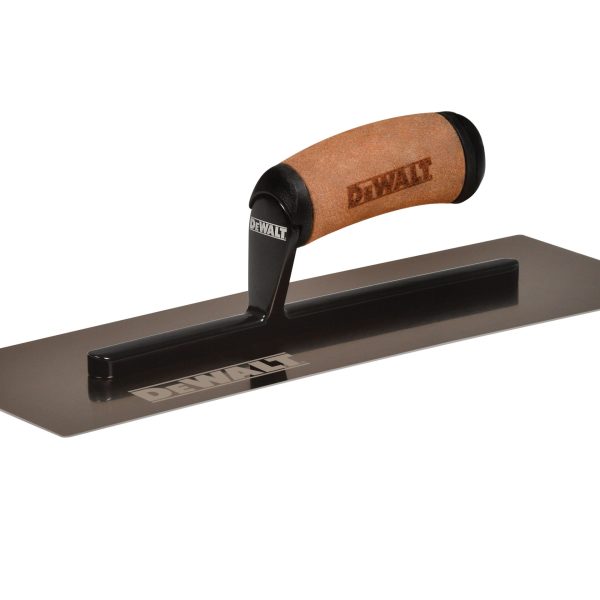 DEWALT  Curved Gold Stainless Steel Finishing Trowel 14in