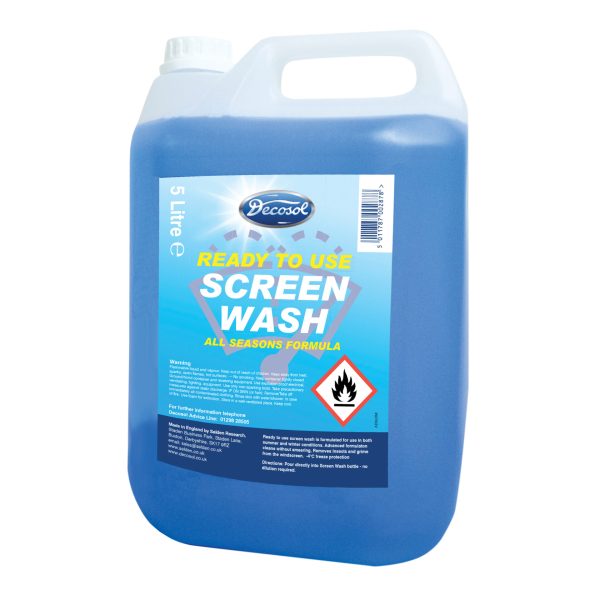 DECOSOL Ready Mixed Screenwash All Seasons Formula 5 litre