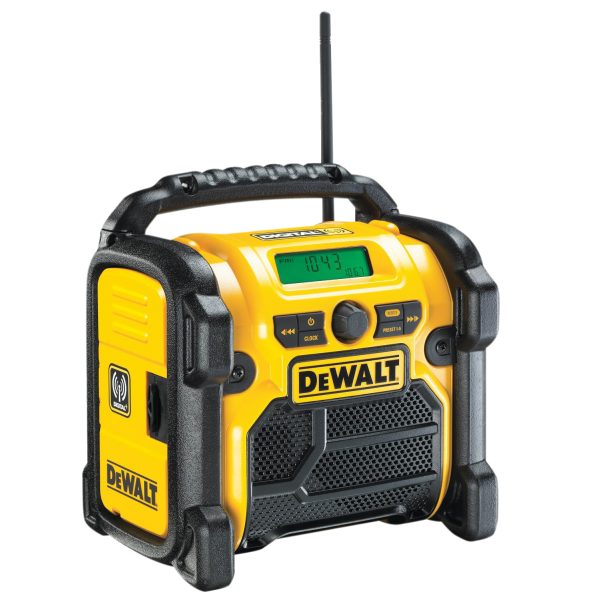 DEWALT DCR020-GB DAB Digital Radio 240V & Li-ion Bare Unit