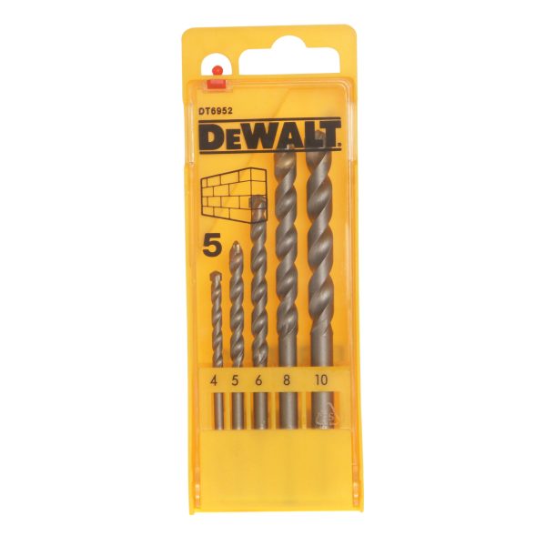 DEWALT DT6952-QZ Masonry Drill Set 5 Piece 4-10mm
