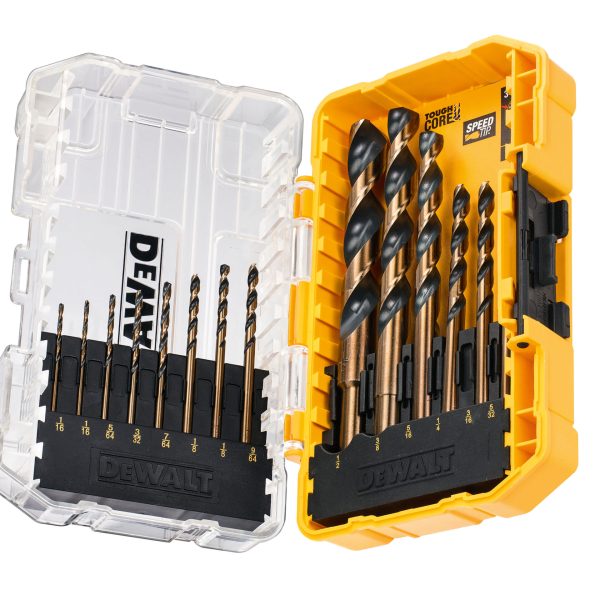 DEWALT DT70727 Black & Gold HSS Drill Set, 14 Piece