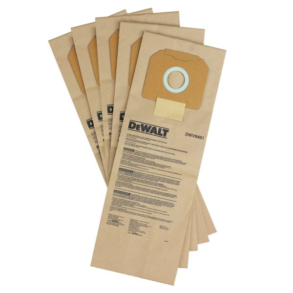 DEWALT DWV9401 Paper Dust Bag (Pack 5)