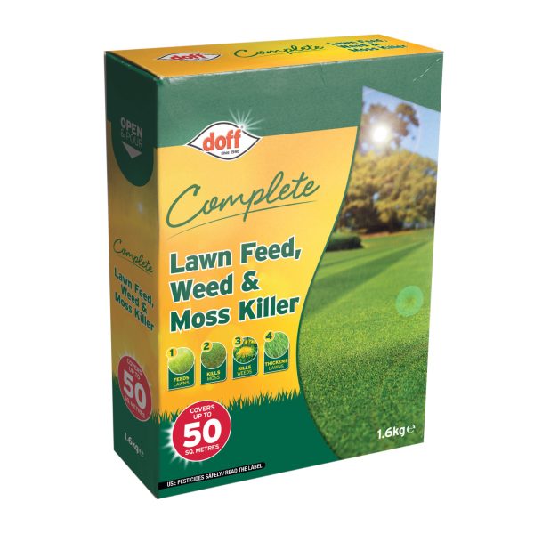 DOFF Complete Lawn Feed, Weed & Moss Killer 1.6kg