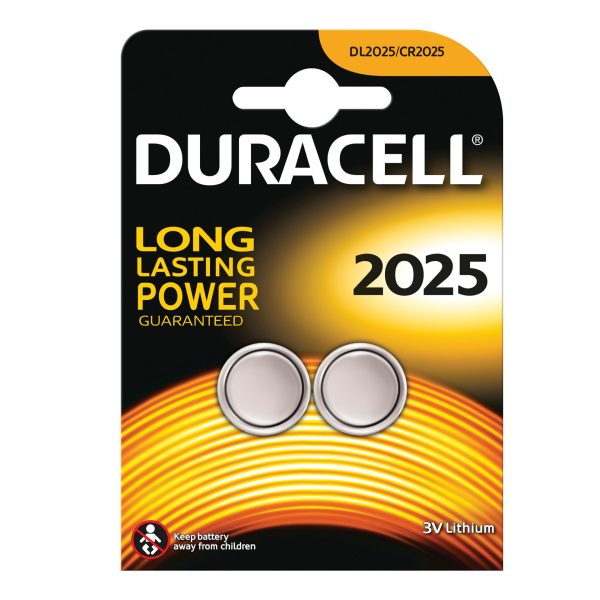 DURACELL CR2025 Coin Lithium Battery (Pack 2)