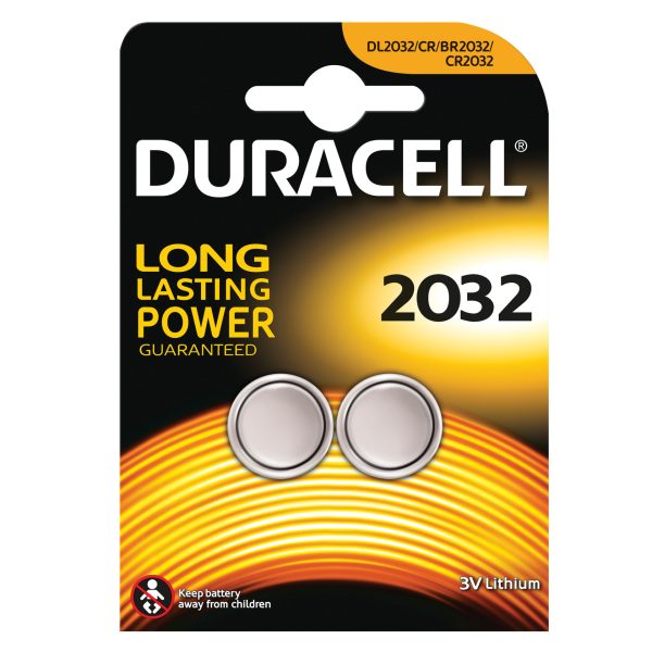 DURACELL CR2032 Coin Lithium Battery (Pack 2)