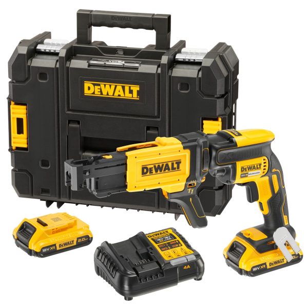 DEWALT DCF620D2K Brushless Collated Drywall Screwdriver 18V 2 x 2.0Ah Li-ion