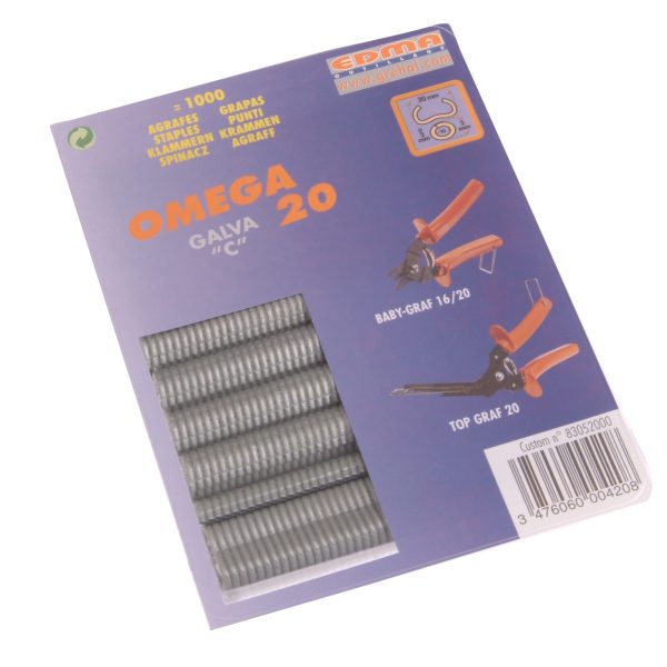 EDMA Galvanised Steel Hog Ring Omega 20 (1000)