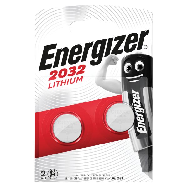 ENERGIZER® CR2032 Coin Lithium Battery (Pack 2)