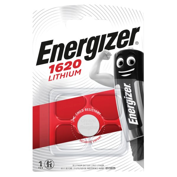 ENERGIZER® CR1620 Coin Lithium Battery (Single)
