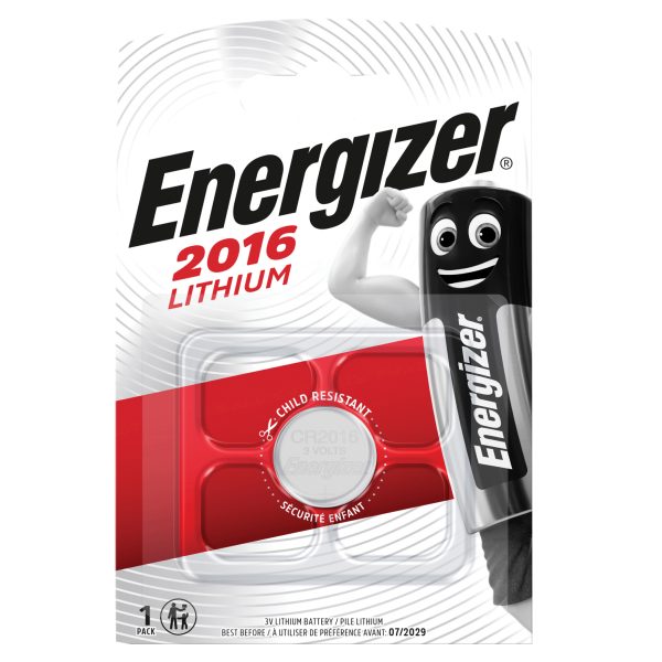 ENERGIZER® CR2016 Coin Lithium Battery (Single)
