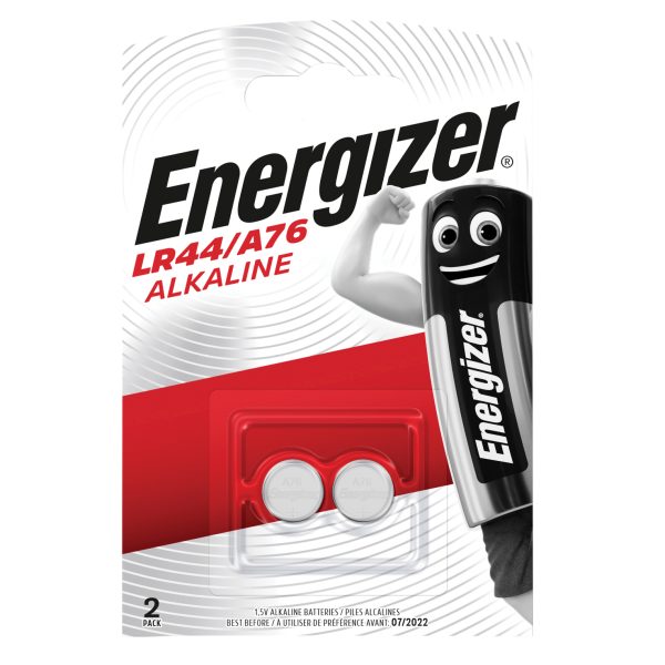 ENERGIZER® LR44 Button Cell Alkaline Battery (Pack 2)