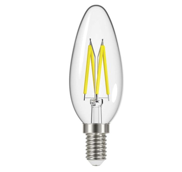 ENERGIZER® LED SES (E14) Candle Filament Non-Dimmable Bulb, Warm White 250 lm 2.3W