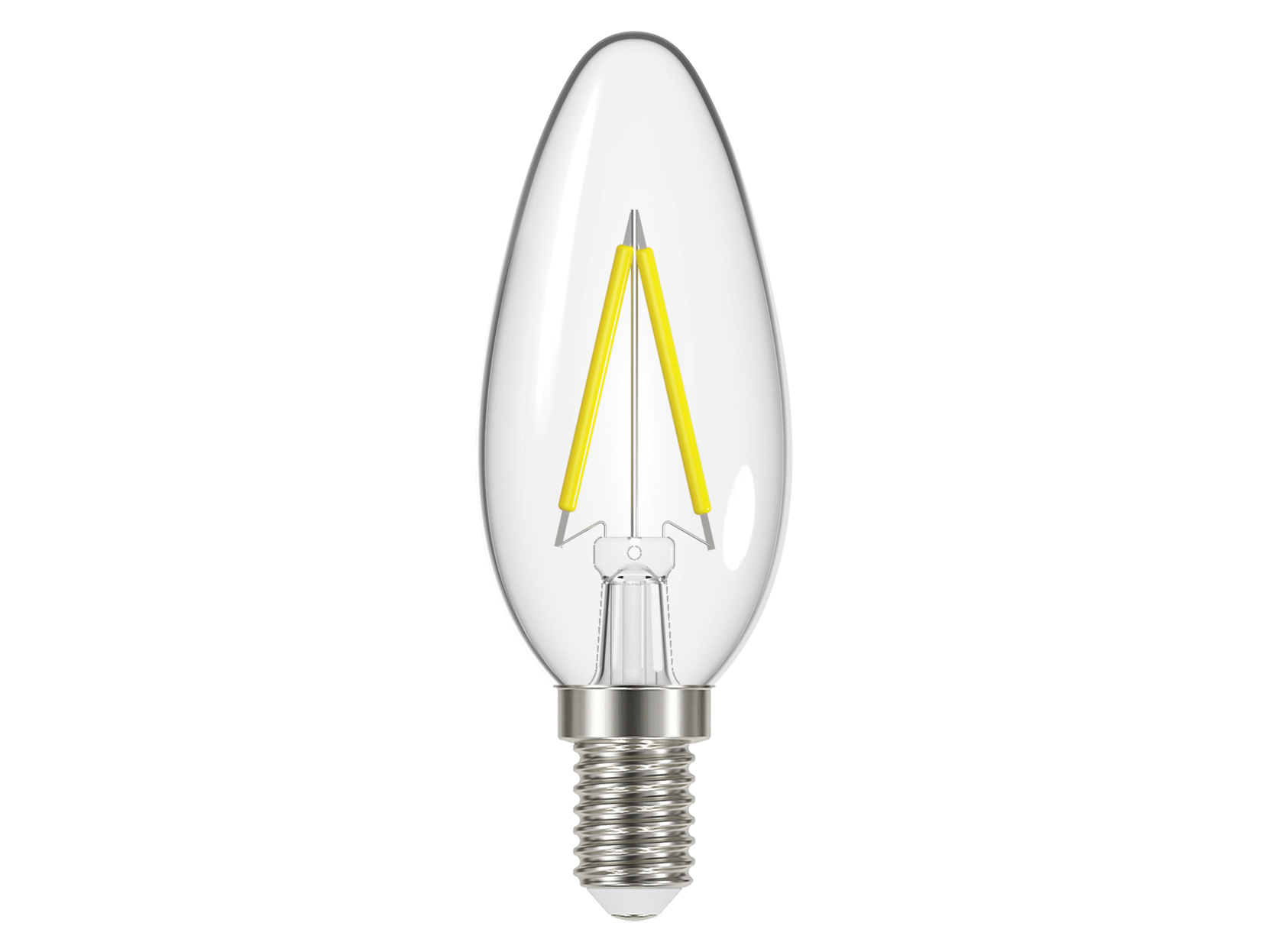 LED SES (E14) Candle Filament Non-Dimmable Bulb, Warm White 470 lm 4W ...
