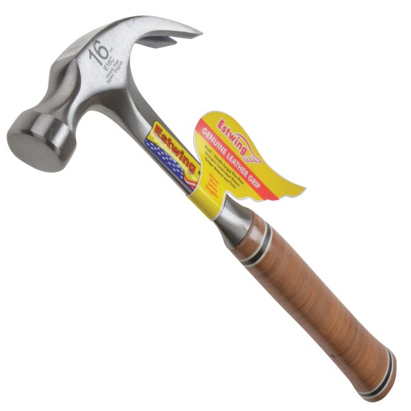 ESTWING E16C Curved Claw Hammer - Leather Grip 450g (16oz)
