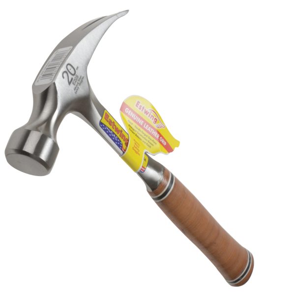 ESTWING E20S Straight Claw Hammer - Leather Grip 560g (20oz)